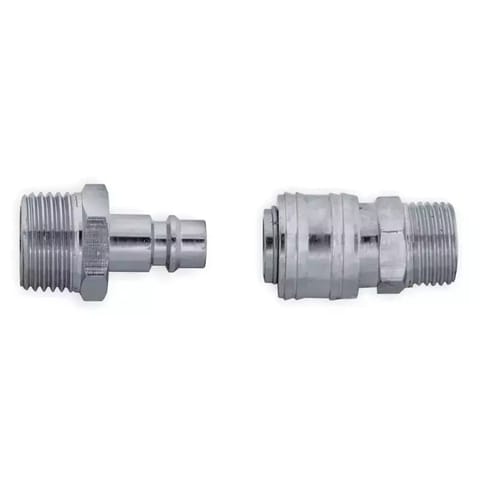 ⁨Komplet szybkozłączek gwint zewnętrzny 3/8"⁩ w sklepie Wasserman.eu