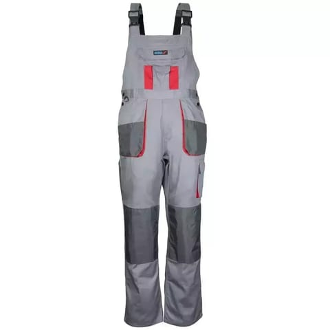 ⁨Spodnie ochronne ogrodniczki ld/54,szare,comfort lin 190g/m2⁩ w sklepie Wasserman.eu