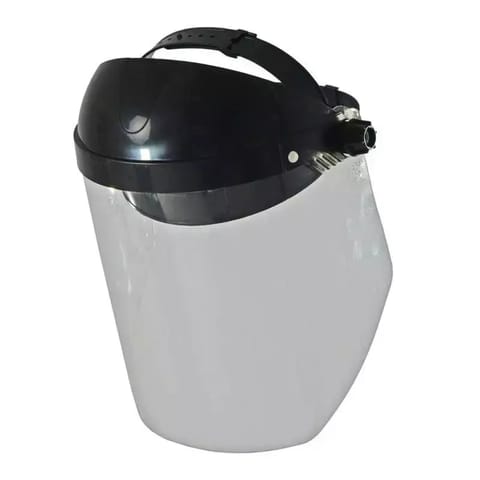 ⁨Osłona twarzy z poliwęglanu z daszkiem,dł.24cm⁩ w sklepie Wasserman.eu