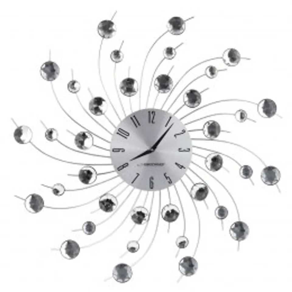 ⁨Zegar ścienny Esperanza Geneva EHC004 (kolor srebrny)⁩ w sklepie Wasserman.eu