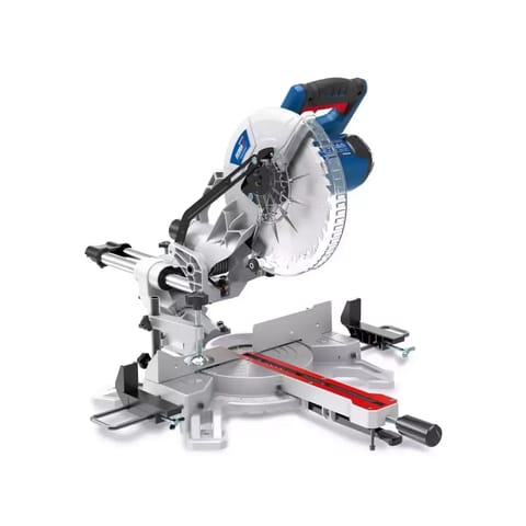 ⁨Pilarka ukosowa 254mm 1800w z posuwem, alu. podstawa⁩ w sklepie Wasserman.eu