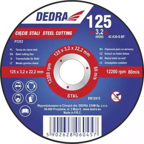 ⁨Tarcza do cięcia stali wypukła 230x3,0x22,2⁩ w sklepie Wasserman.eu