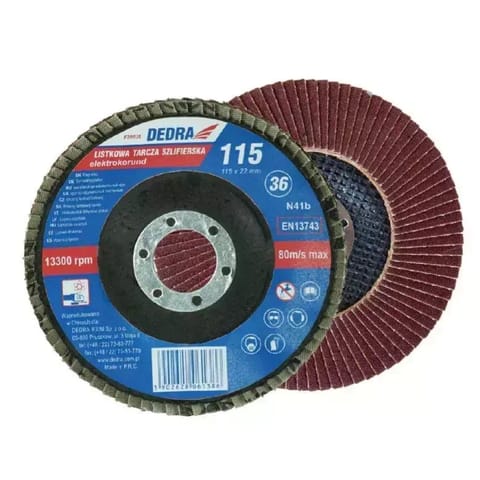 ⁨Listkowa tarcza szlifierska 125x22mm, granulacja 60⁩ w sklepie Wasserman.eu