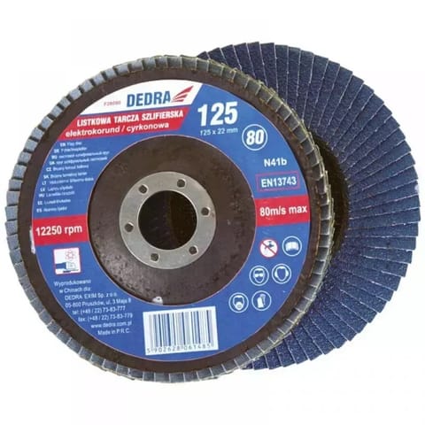 ⁨Listkowa tarcza szlifierska cyrkon gr.60, 125x22mm⁩ w sklepie Wasserman.eu