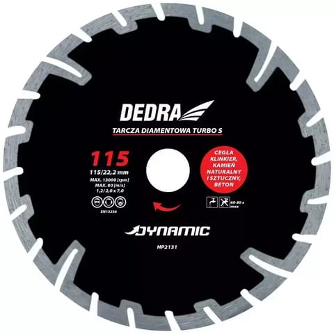⁨Tarcza diamentowa turbo s 115mm/22.2mm dynamic⁩ w sklepie Wasserman.eu