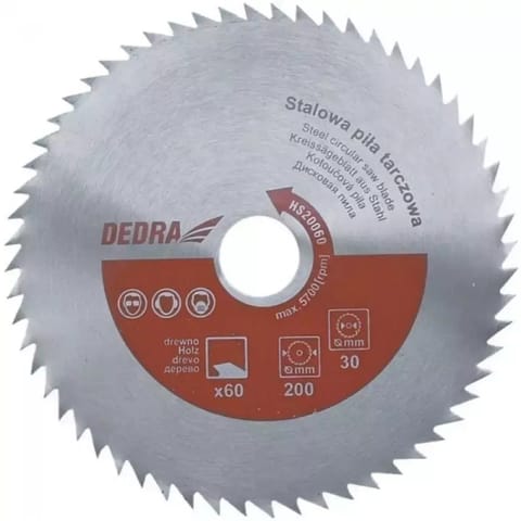 ⁨Steel circular saw for wood Dedra (25 cm)⁩ at Wasserman.eu