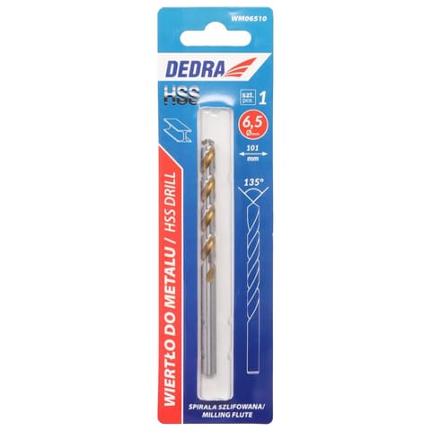 ⁨Wiertło WM06510 HSS 6,5x101 metal⁩ w sklepie Wasserman.eu