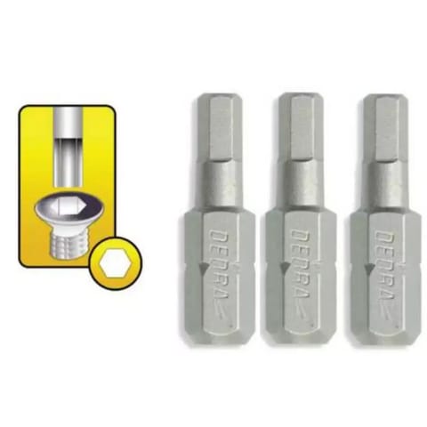 ⁨Końcówki wkrętakowe hex h3x25mm, 3szt blister⁩ w sklepie Wasserman.eu