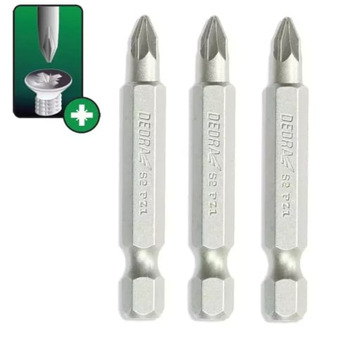 ⁨Końcówki wkrętakowe pozidriv pz2x50mm, 3szt blister⁩ w sklepie Wasserman.eu