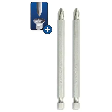 ⁨Końcówki wkrętakowe phillips ph2x100mm, 2szt blister⁩ w sklepie Wasserman.eu