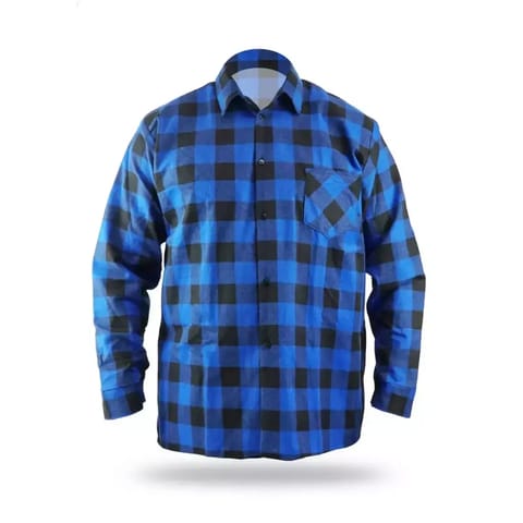 ⁨Koszula flanelowa niebieska, rozm.xl, 100% bawełna⁩ w sklepie Wasserman.eu