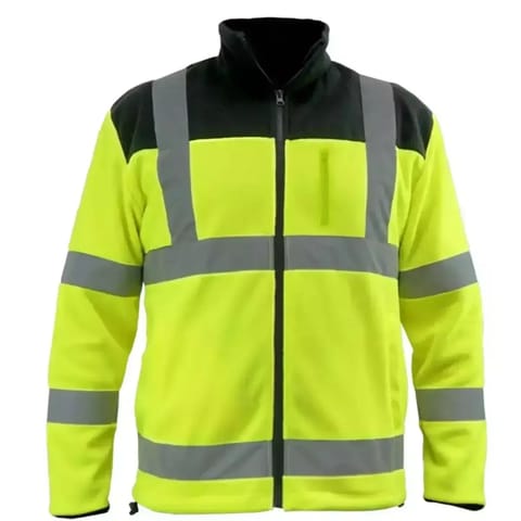 ⁨Bluza polarowa odblaskowa 280g/m2, rozm. s, żółto-czarna⁩ w sklepie Wasserman.eu