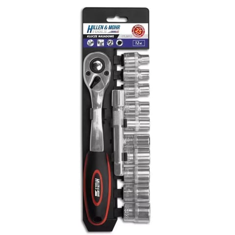 ⁨Klucze nasadowe 1/2" kpl.12szt crv⁩ w sklepie Wasserman.eu