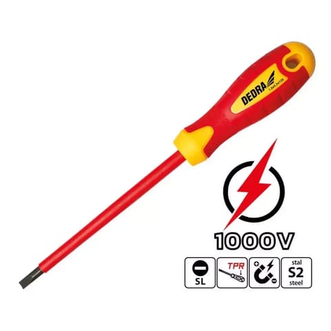⁨Wkrętak izolowany płaski 2.5x75mm⁩ w sklepie Wasserman.eu