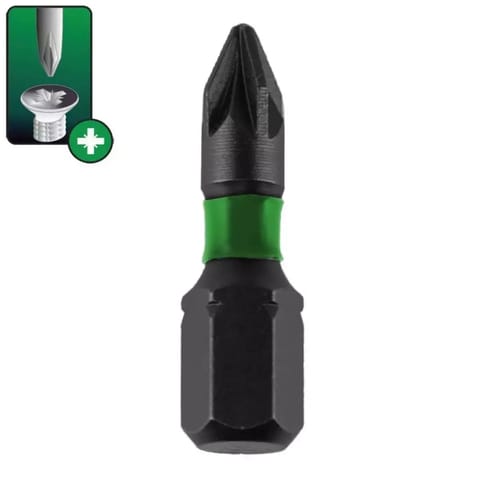 ⁨Końcówki wkrętakowe udarowe pozidriv pz1x25mm, 2szt blister⁩ w sklepie Wasserman.eu