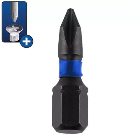 ⁨Końcówki wkrętakowe udarowe phillips ph1x25mm, 2szt blister⁩ w sklepie Wasserman.eu