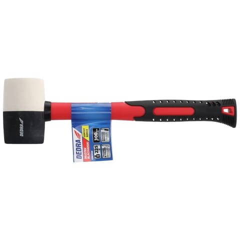⁨Młotek blacharski gumowy 225g, trzonek włókno szklane⁩ w sklepie Wasserman.eu