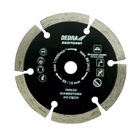 ⁨Tarcza diamentowa 89x10x1,2x1,8x7x6t do ded7049, do ceramiki⁩ w sklepie Wasserman.eu