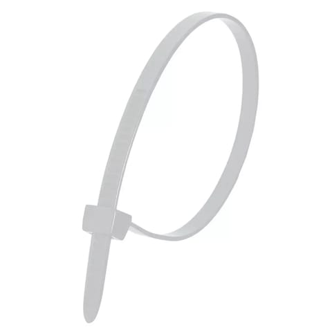 ⁨Nylonowe opaski zaciskowe białe 7,6x370mm (25szt.)⁩ w sklepie Wasserman.eu