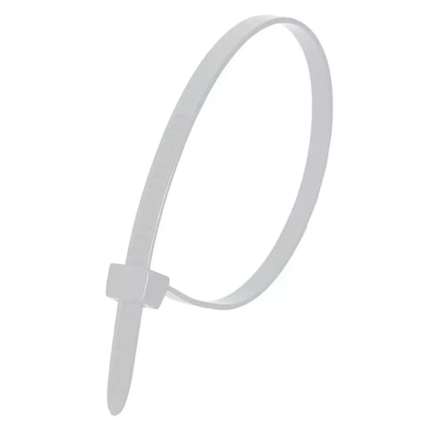 ⁨Nylonowe opaski zaciskowe białe 7,6x370mm (100szt.)⁩ w sklepie Wasserman.eu