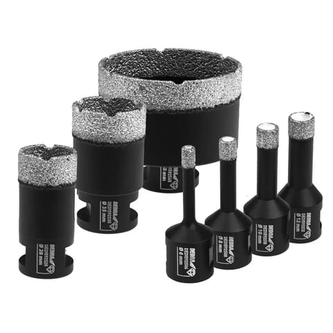 ⁨Zestaw koronek diamentowych vb 6,8,10,12,28,35,68mm⁩ w sklepie Wasserman.eu