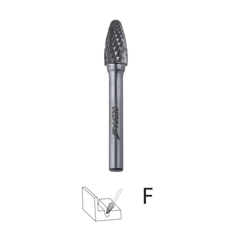 ⁨Frez trzpieniowy ostroł.zaokrąg.f12x25mm, trzpień 6mm⁩ w sklepie Wasserman.eu
