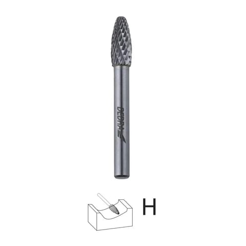 ⁨Frez trzpieniowy płomieniowy h12x32mm, trzpień 6mm⁩ w sklepie Wasserman.eu