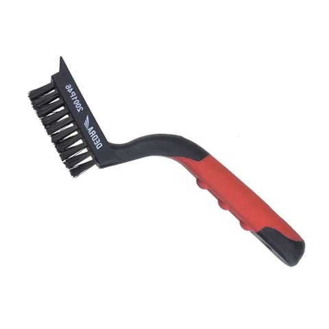 ⁨Szczotka druciana 5-rzędowa, nylon, 180mm, dwumateriałowy uchwyt⁩ w sklepie Wasserman.eu