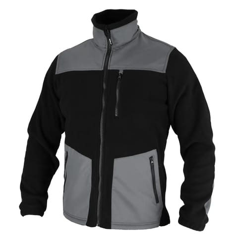 ⁨Bluza polarowa ze wstawkami, 280g/m2, rozm.xxxl,czarno-szara⁩ w sklepie Wasserman.eu
