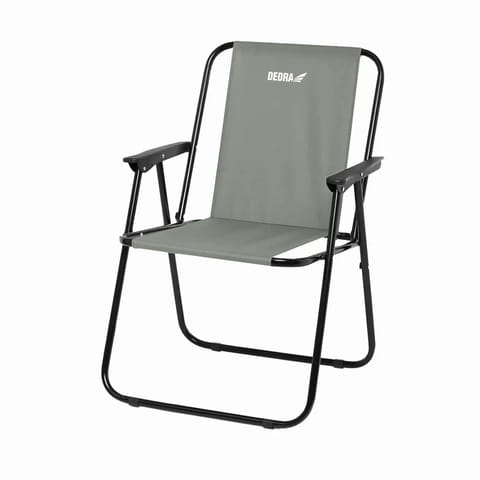 ⁨Krzesło campingowe,plażowe składane 52x58x72cm szare⁩ w sklepie Wasserman.eu