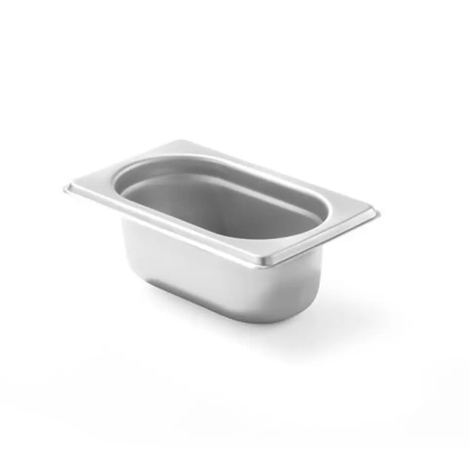 ⁨Container GN 1/9 height 65 mm stainless steel - Hendi 800720⁩ at Wasserman.eu