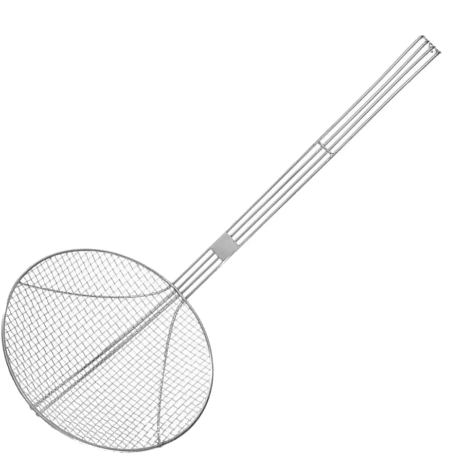 ⁨Strainer strainer for deep frying in stainless steel oil dia. 220 mm - Hendi 640708⁩ at Wasserman.eu