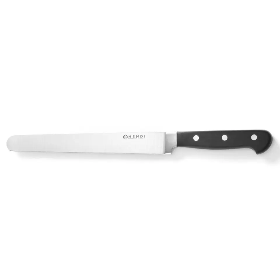 ⁨Professional Forged Ham and Salmon Knife Knife Kitchen Line 215 mm - Hendi 781326⁩ at Wasserman.eu