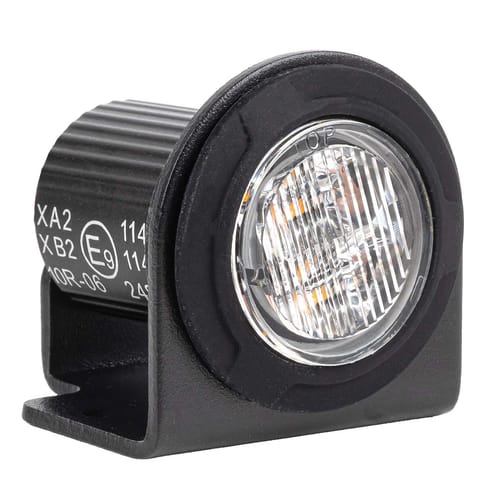 ⁨Lampa ostrzegawcza okrągła pomarańczowa led r65 12v 24v 12w amio-04864⁩ w sklepie Wasserman.eu