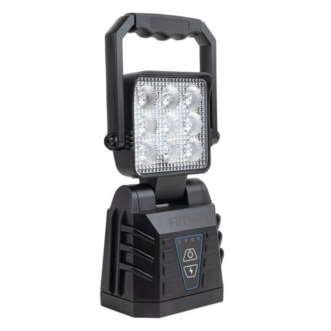 ⁨Lampa robocza przenośna biała z funkcją lampy ostrzegawczej 15w (batt) amio-04865⁩ w sklepie Wasserman.eu