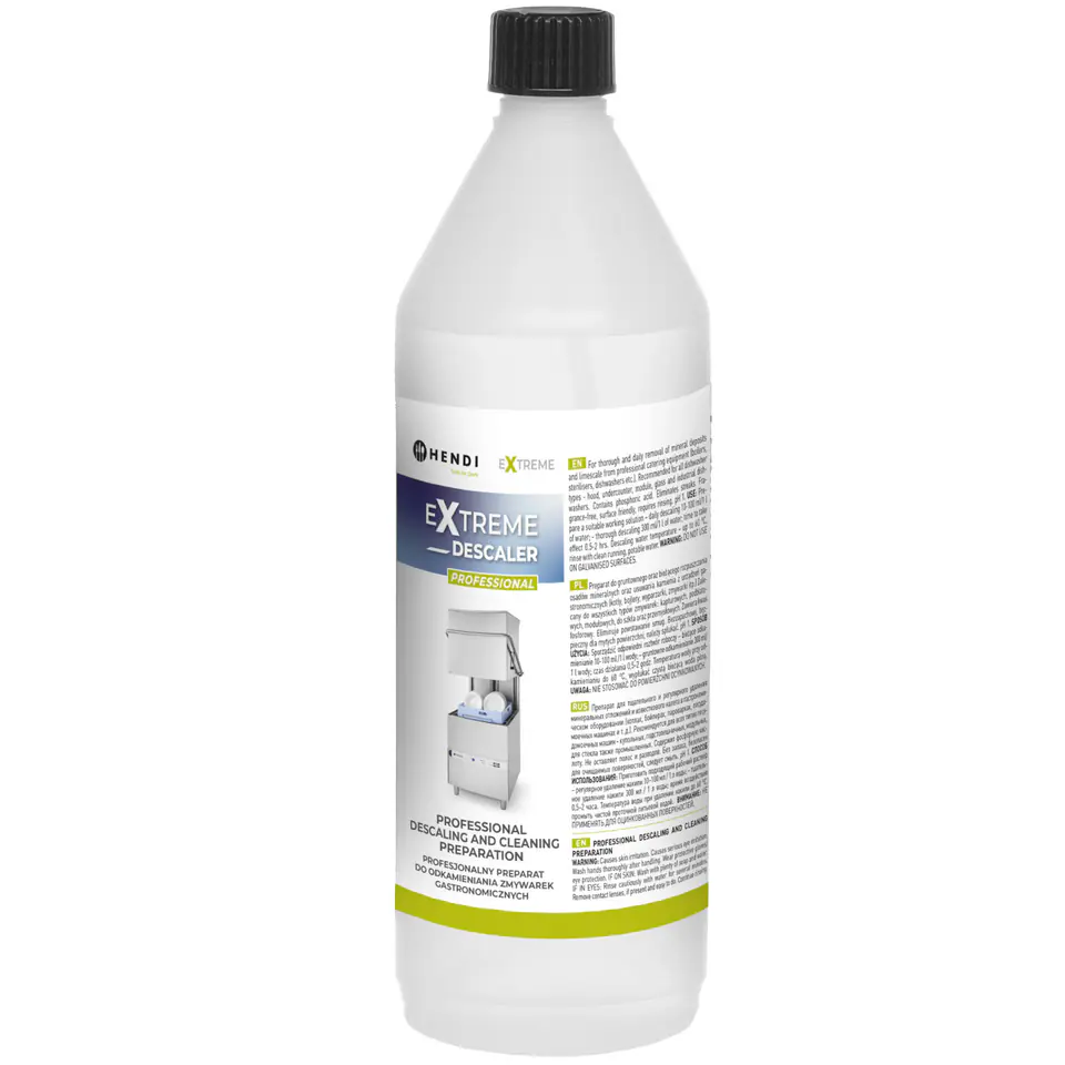 ⁨Liquid descaler preparation for descaling dishwashers 1L - Hendi 975008⁩ at Wasserman.eu