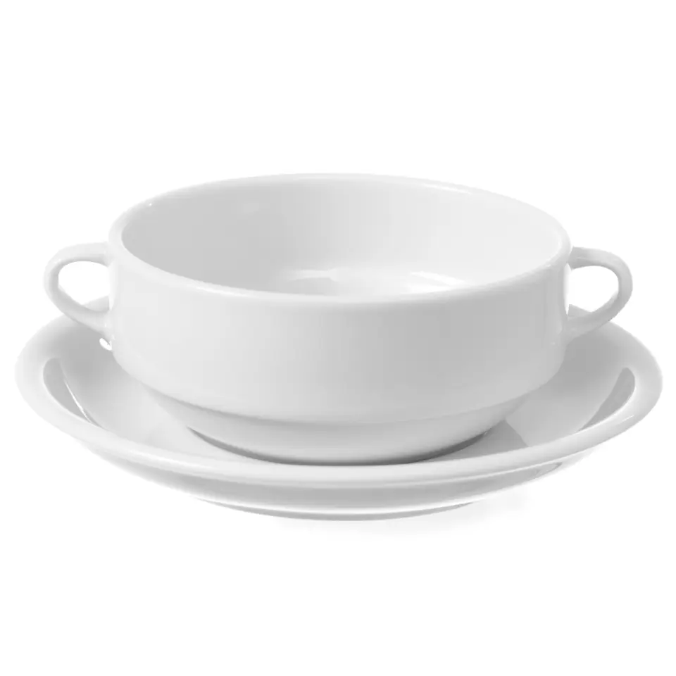 ⁨Saucer made of porcelain for broth OPTIMA avg. 170mm set of 12pcs. - Hendi 770931⁩ at Wasserman.eu