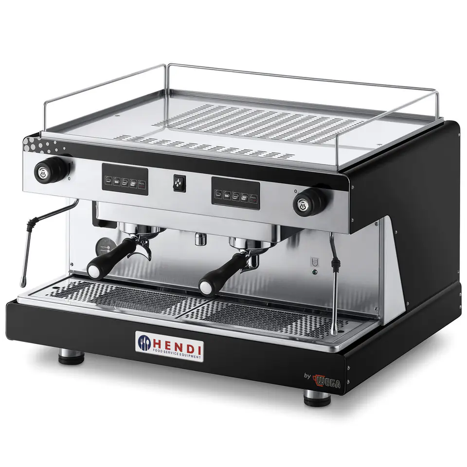 Coffee flask maker Top Line by WEGA 2 group electronic black 3.7kW at Wasserman.eu
