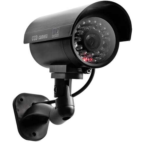 ⁨Atrapa kamery cctv solarna monitoring kamera migająca dioda led na ścianę⁩ w sklepie Wasserman.eu