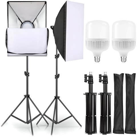 ⁨Lampy fotograficzne statyw softbox 50x70cm -e230 - inne żarówki⁩ w sklepie Wasserman.eu