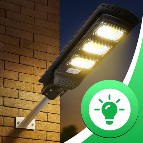 ⁨Lampa uliczna led latarnia solarna 240w + pilot (uchwyt montażowy m004b+ baterie) zestaw e307⁩ w sklepie Wasserman.eu