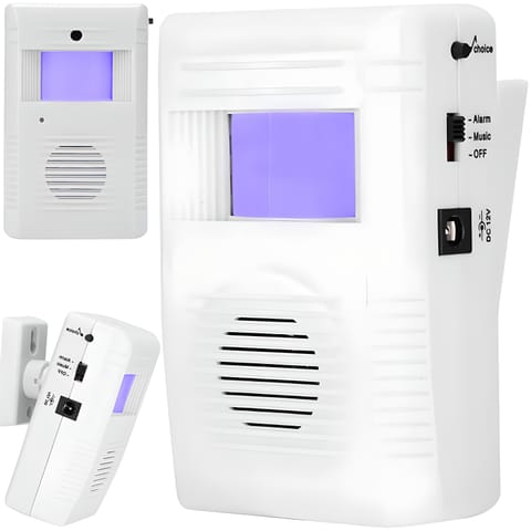 ⁨Alarm bezprzewodowy czujnik ruchu syrena dzwonek -e340⁩ w sklepie Wasserman.eu