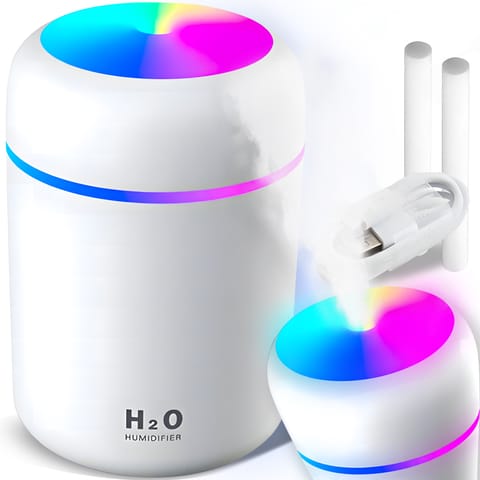 ⁨Nawilżacz powietrza dyfuzor zapachowy led do auta aromaterapia lampka nocna -e558⁩ w sklepie Wasserman.eu