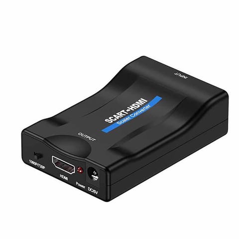 ⁨Adapter konwerter scart do hdmi przejściówka sygnalu eurozłącze av euro fhd -e392⁩ w sklepie Wasserman.eu