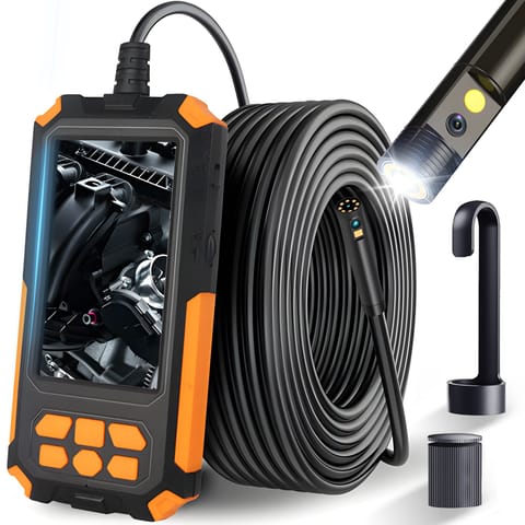 ⁨Kamera inspekcyjna duo endoskop 5m 9led 2xfull hd warsztatowa dwie kamery - e696⁩ w sklepie Wasserman.eu