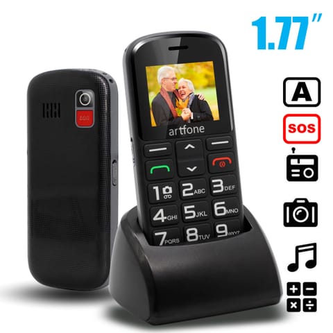 ⁨Telefon komórkowy dla seniora duże klawisze sim gsm alarm aparat pl menu⁩ w sklepie Wasserman.eu