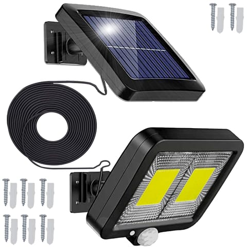 ⁨Lampa solarna 108 led z czujnikiem ruchu zmierzchu -e864⁩ w sklepie Wasserman.eu
