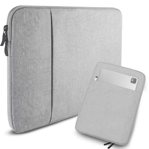 ⁨Etui na laptopa torba pokrowiec na laptop dokumenty do pracy szary 14-15,6"⁩ w sklepie Wasserman.eu