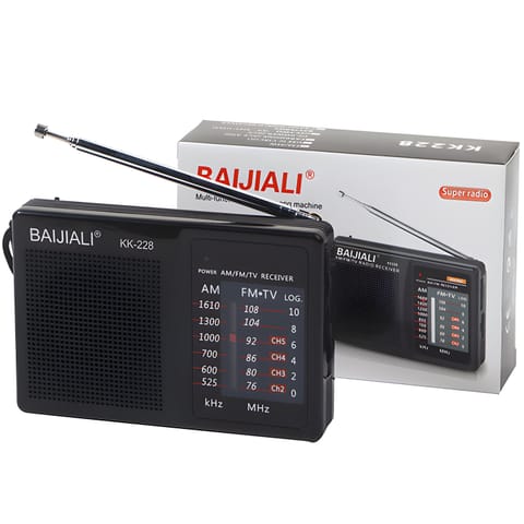 ⁨Radio kuchenne budowlane bateryjne fm am jack kieszonkowe małe na baterię⁩ w sklepie Wasserman.eu