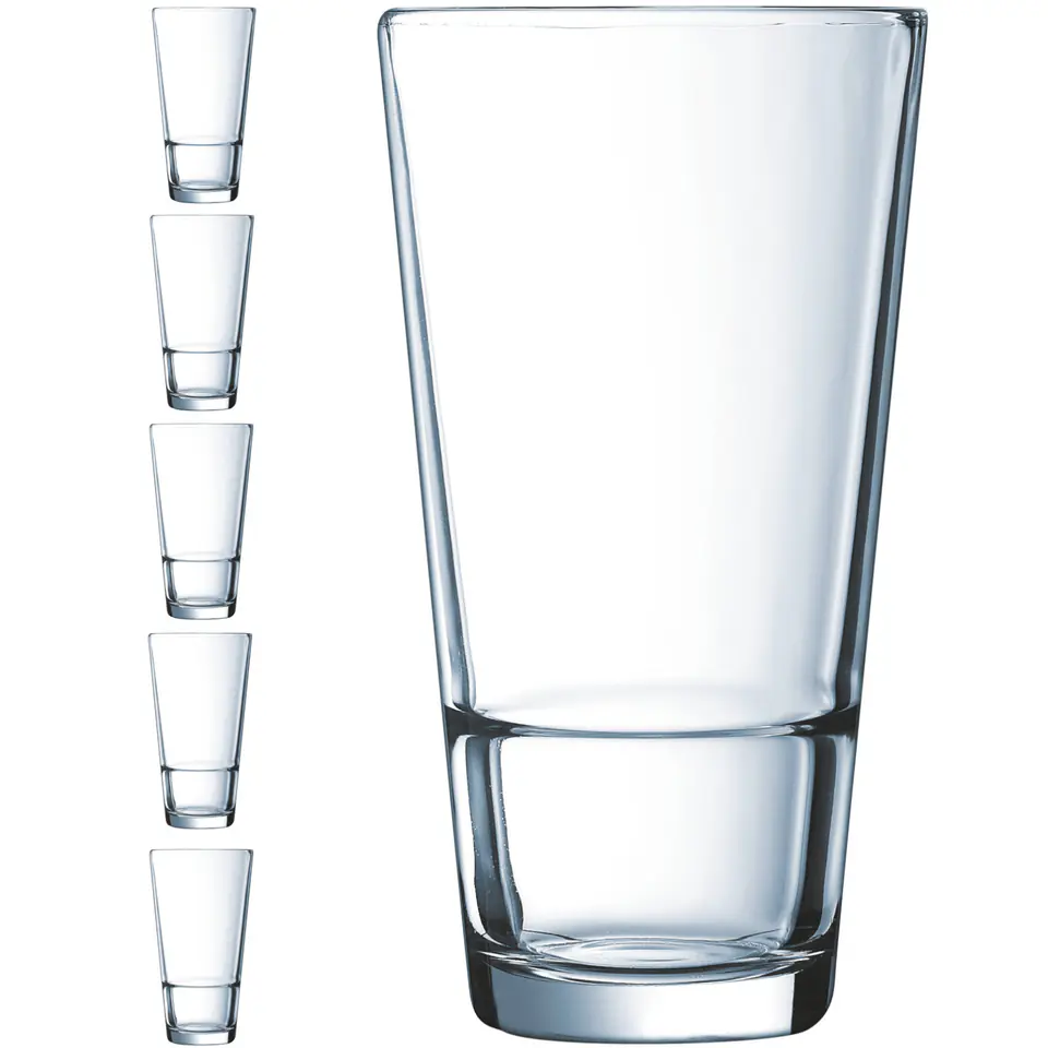 Szklanka wysoka Arcoroc STACK UP 470 ml zestaw 6 szt. - Hendi H5641 w sklepie Wasserman.eu